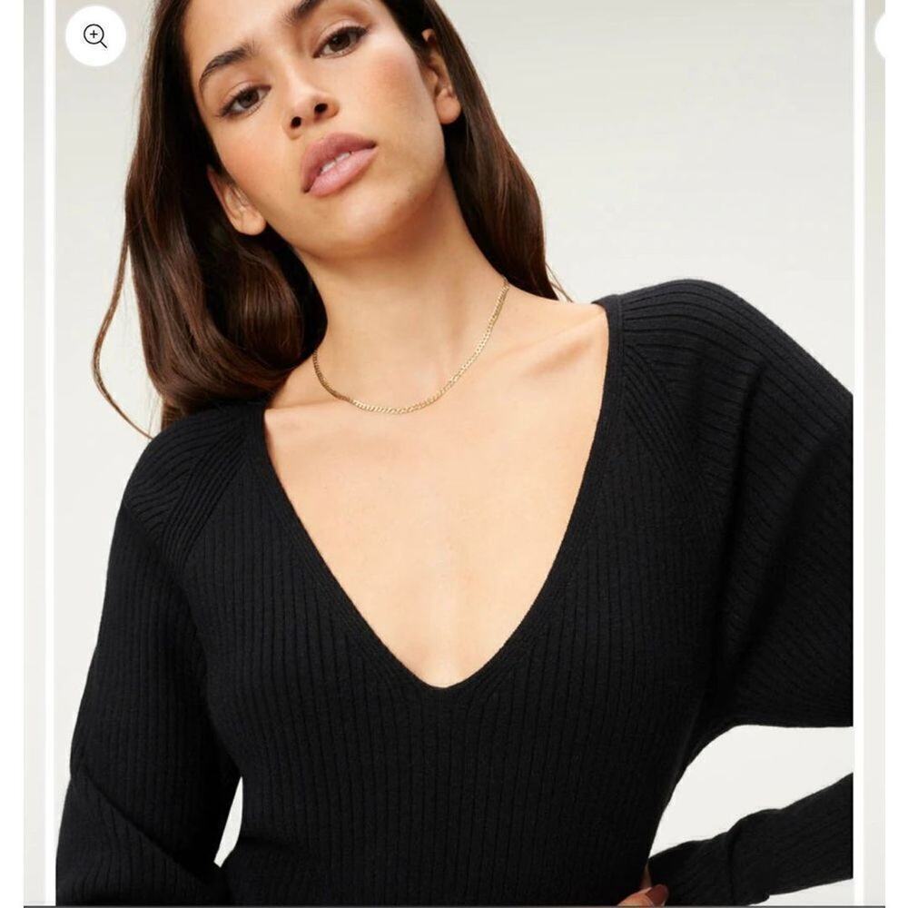 Good American Rib Deep V Bodysuit - Picture 2 of 10